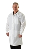 Medline Men's ResiStat Protective Lab Coat, White