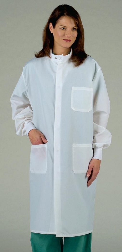 Medline white store coat