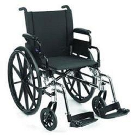 Graham-Field GHF3G010330 Traveler HD 20" x 18" Wheelchair Detachable Desk  Arm, Elevating Legrest -1 Each