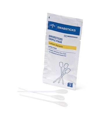 Medline MDS090600 Lemon Glycerin Swabsticks