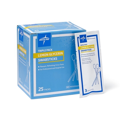 Medline MDS090600H Lemon Glycerin Swabsticks