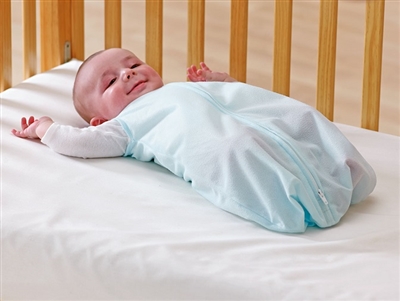 Medline MDT01144SAC Infant Sleeveless Zip Sleeper Gown