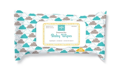 Medline MSC263040H Fragrance Free Baby Wipes