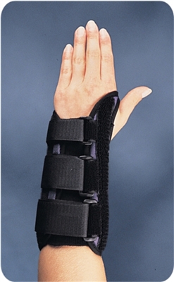 Medline Premier Black Wrist Braces (8") - 1 each