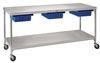 Pedigo Products CDS-2472-W/SC Work Table with Lower Shelf W/Casters