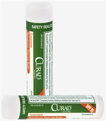 Medline Petro Free CURAD Lip Balm SPF 15 model no  Med-CUR0415