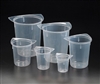 Globe Scientific Inc600811 Tri-Corner Beakers-PP, Molded Graduations, 3000 ML