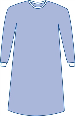 Medline DYNJP2791 Non-Sterile Non-Reinforced Aurora Surgical Gown