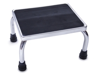 Medline MDS80430I Chrome Foot Stools with Rubber Mat-350LB-1 Each