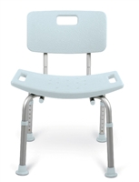 MedlineMDS89745KDMB  Knockdown (With Back) Bath Bench with Microban