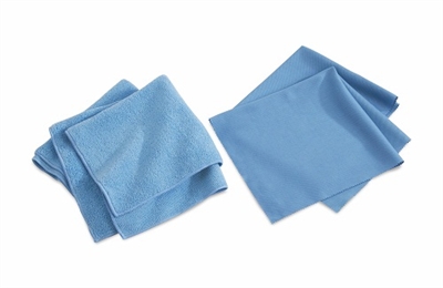 Medline MDT217647 MicroMax Microfiber Cleaning Cloth Blue-Size-12"X12"