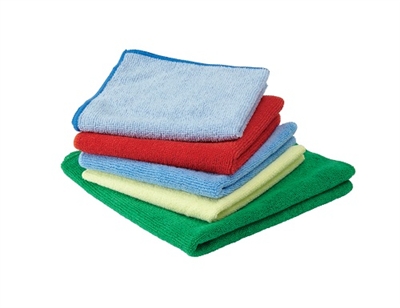 Medline MDT217848 MicroMax Microfiber Cleaning Cloth Green-Size-16"X16"