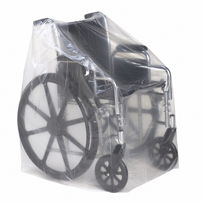 Medline NON0222317 Clear Equipment Wheelchair Covers Size-30X20X45,- 1.0MIL