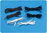 Sammons Preston 920585 Tylastic Black Latex Free Shoelaces (26", 1/8")