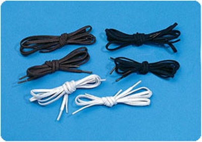 Sammons Preston 920586 Tylastic Black Latex Free Shoelaces (36", 1/8") 