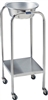 Pedigo Products Inc P-1079-W/S-SS Double Stainless Steel Basin Solution (With Shelf) Stands