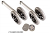 Patterson Medical 081589290 Days Bariatric Double Fixed Wheels & Glide Caps