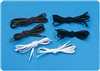 Medline Tylastic Black Elastic Shoelaces