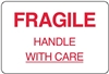 United Ad Label ULBB332 Fragile Shipping Label, 3" x 2"