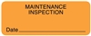 United Ad Label ULBE102 Equipment Inspection Label, 2-1/4" x 7/8"