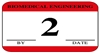 United Ad Label ULBE2002 Biomedical Engineering Inspection Label, Red - 1-1/4" x 1"