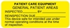 United Ad Label ULBE257 Patient Monitoring Equipment Label, 2-1/4" x 7/8"