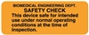 United Ad Label ULBE271 Electrical Equipment Safety Label, 2-1/4" x 7/8"