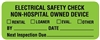 United Ad Label ULBE367 Electrical Equipment Safety Label, 2-1/4" x 7/8"