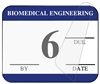 United Ad Label ULBE4006L Biomedical Engineering Inspection Label, Dark Blue - 1-1/4" x 1"
