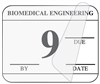 United Ad Label ULBE4009L Biomedical Engineering Inspection Label, Red - 1-1/4" x 1"