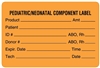 United Ad Label ULBX319 Blood Product and Component Label, 3" x 2"