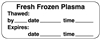 United Ad Label ULBX708 Blood Product and Component Label, 2" x 3/4"