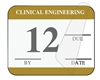 United Ad Label ULCE8012L Clinical Engineering Inspection Label