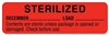 United Ad Label ULCS032 December Sterility Date Labels, 3" x 7/8"