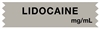 United Ad Label ULTA087 Anesthesia Tape, Lidocaine mg/mL, 1" x 1/2"