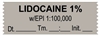 United Ad Label ULTJ12019-D Anesthesia Tape, Lidocaine 1% W/Epi, Date Time Initial, 1-1/2" x 1/2"