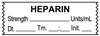 United Ad Label ULTJ349-D Anesthesia Tape, HEPARIN Units/mL DTI 1-1/2" x 1/2"