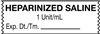 United Ad Label ULTJ976 Anesthesia Tape, Heparinized Saline 1 Unit/mL , 1-1/2" x 1/2"