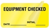 United Ad Label Equipment Checked Label, 2" x 1"