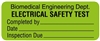 United Ad Label Electrical Equipment Safety Label, 2-1/4 x 7/8