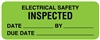 United Ad Label Electrical Equipment Safety Label,  2-1/4 x 7/8