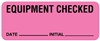 United Ad Label Equipment Cleaned Label, 2-1/4" x 7/8"