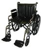 McKesson Wheelchair  Removable Desk Arms Mag Black