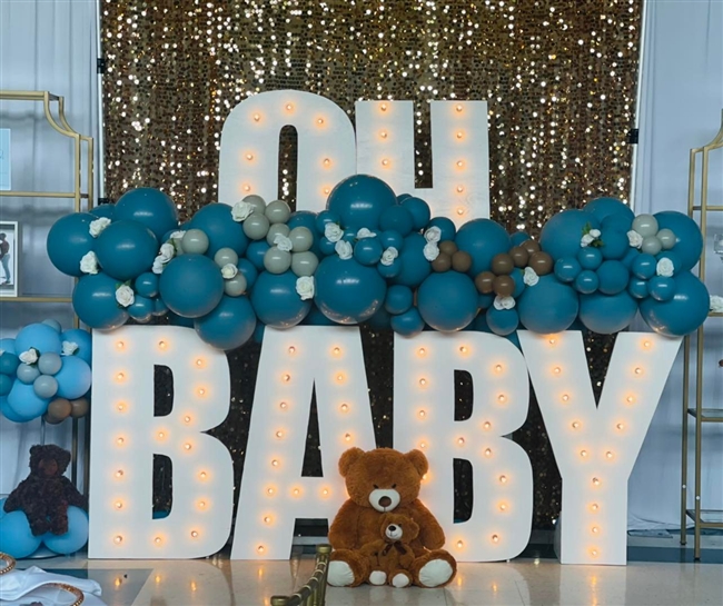 Lighted Oh Baby Prop