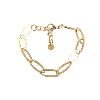 Oval Links Bracelet in Gold
