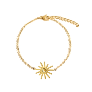 Sunburst Bracelet in Peridot natural stone