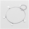 Silver Four Star Bracelet