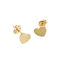 Gold Small Heart Earrings