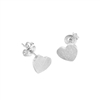 Silver Small Heart Earrings