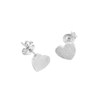 Silver Small Heart Earrings